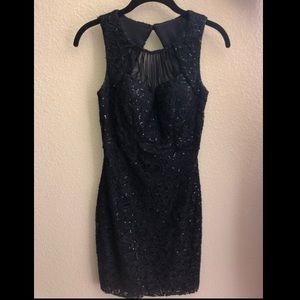 Black sequined dress